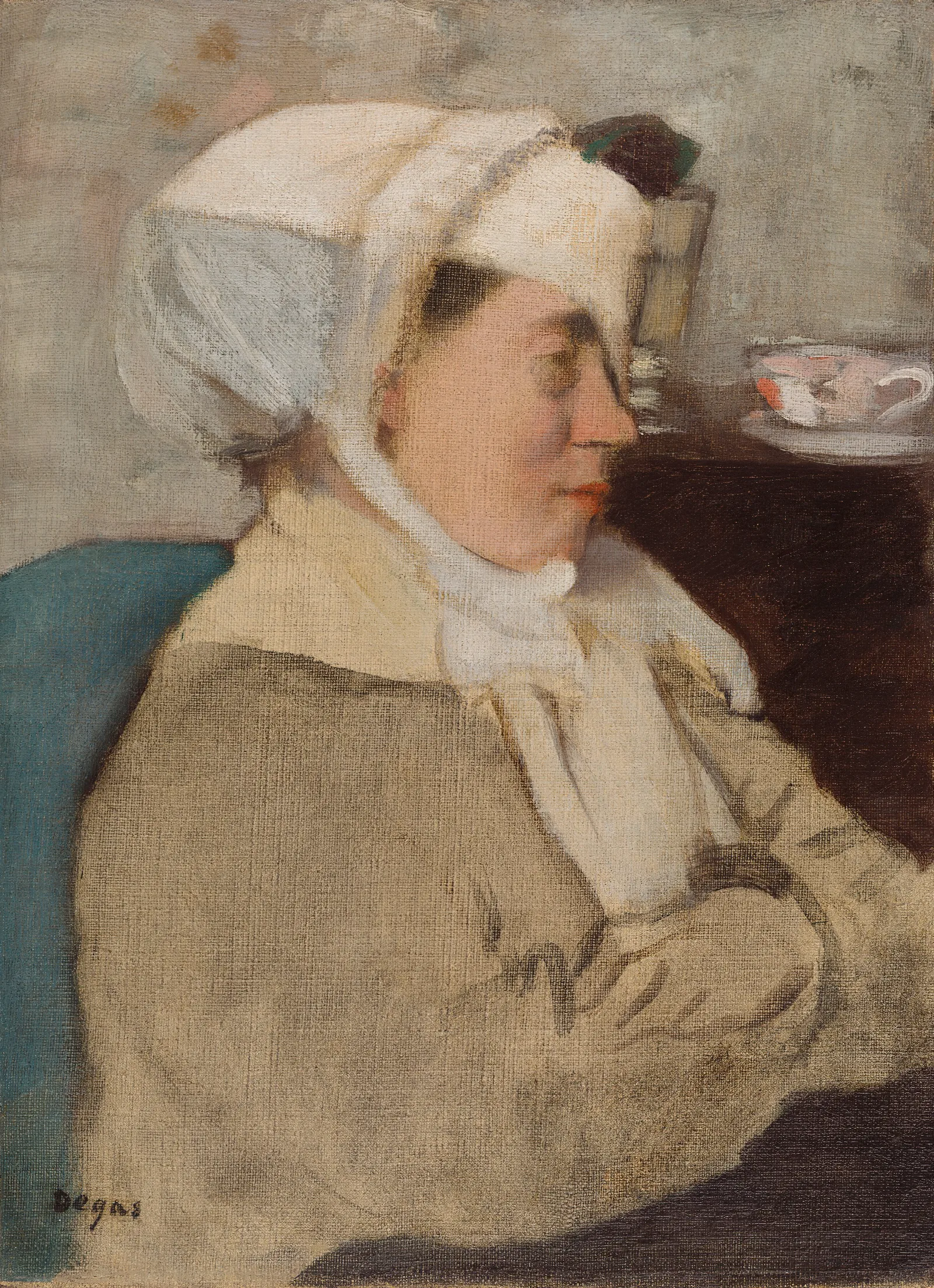 Woman With A Bandage Wall Art by Edgar Degas - Canvas Print