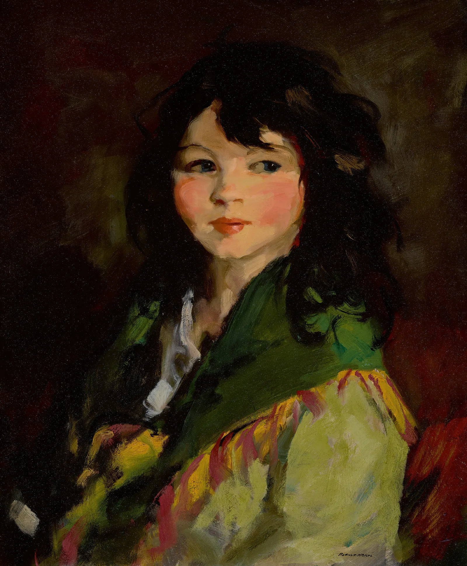 Francine Lovey Wall Art by Robert Henri - Canvas Print