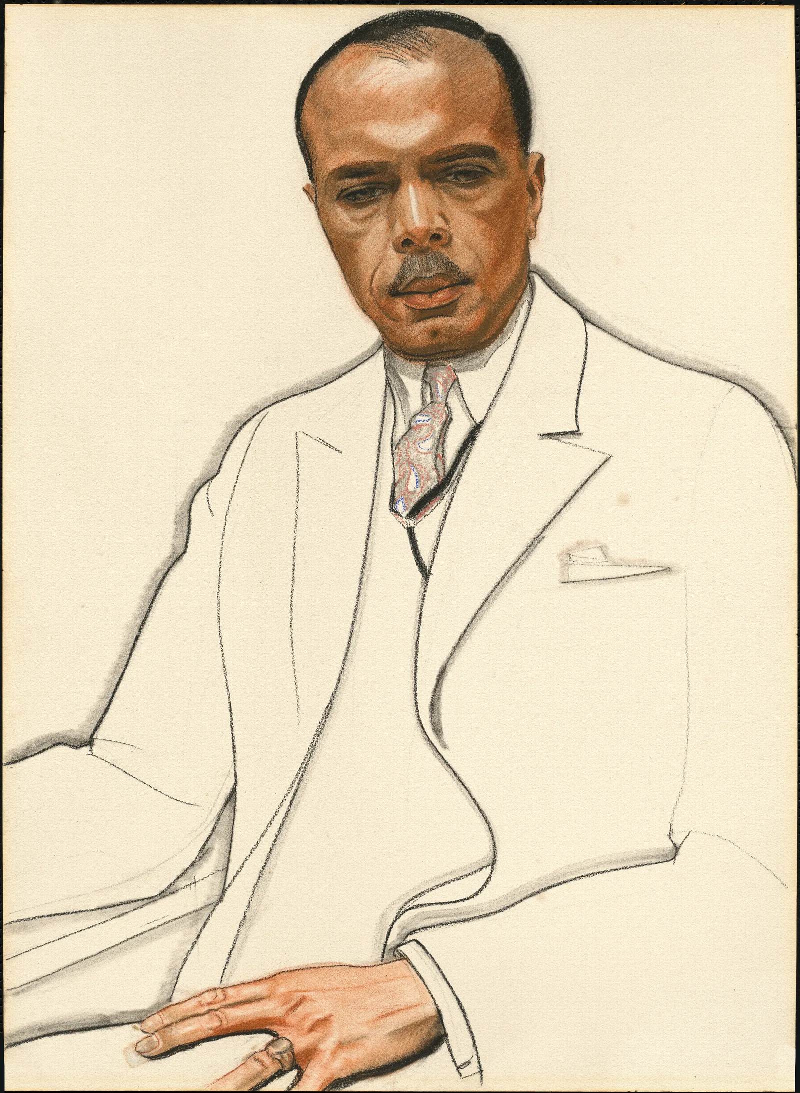 James Weldon Johnson Wall Art by Winold Reiss - Canvas Print