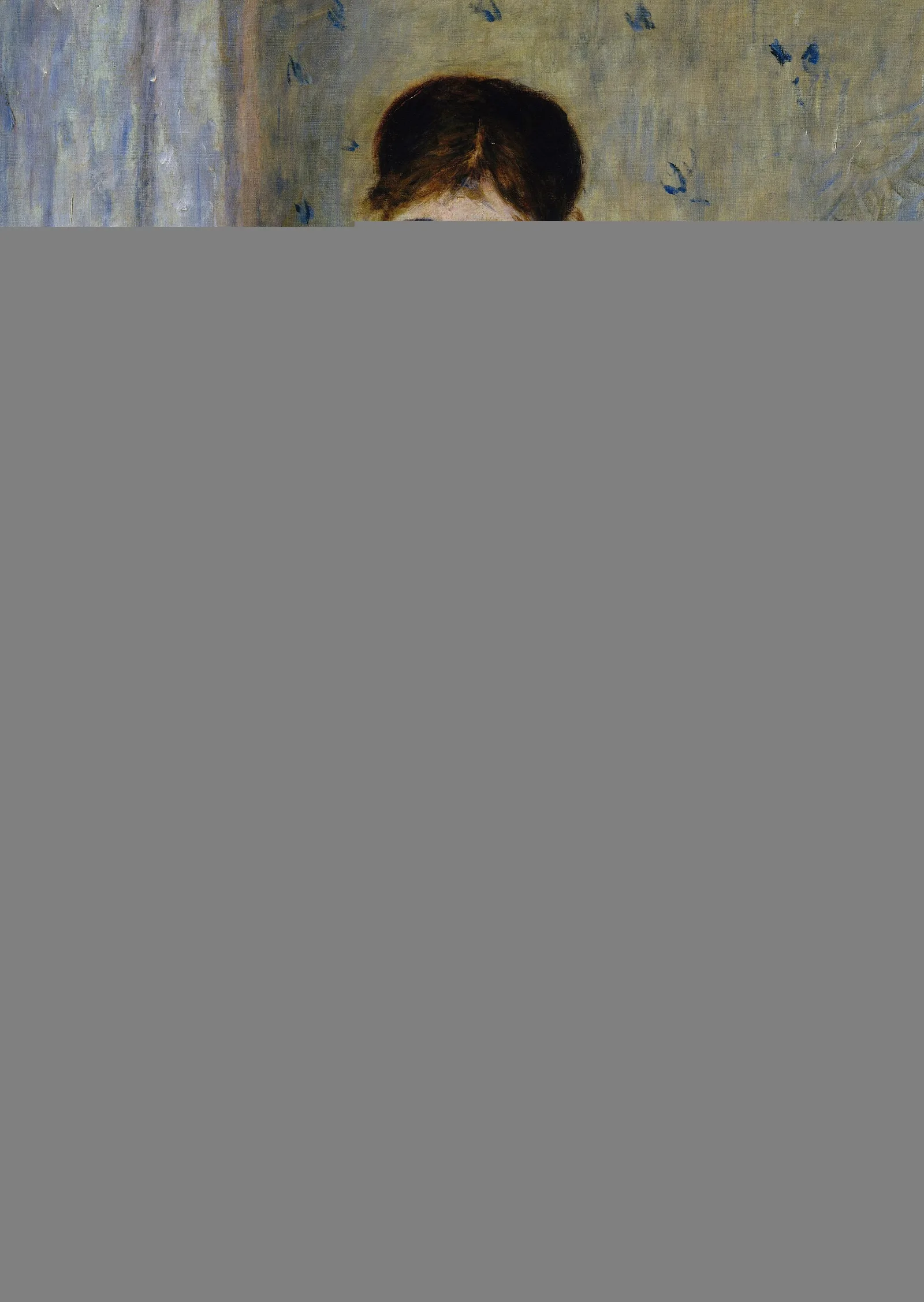 A Waitress At Duvals Restaurant Wall Art by Pierre-Auguste Renoir - Canvas Print