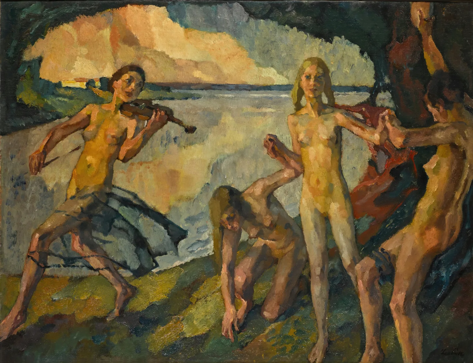 Junges Leben Youth Wall Art by Leo Putz - Canvas Print