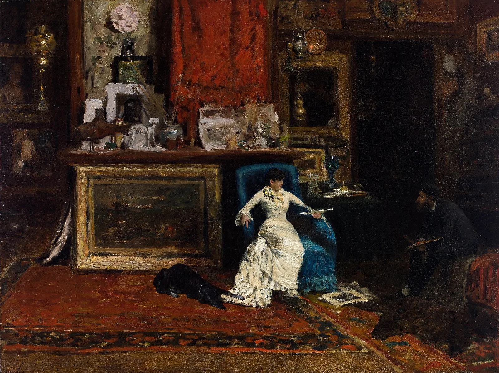 The Tenth Street Studio Wall Art by William Merritt Chase - Canvas Print
