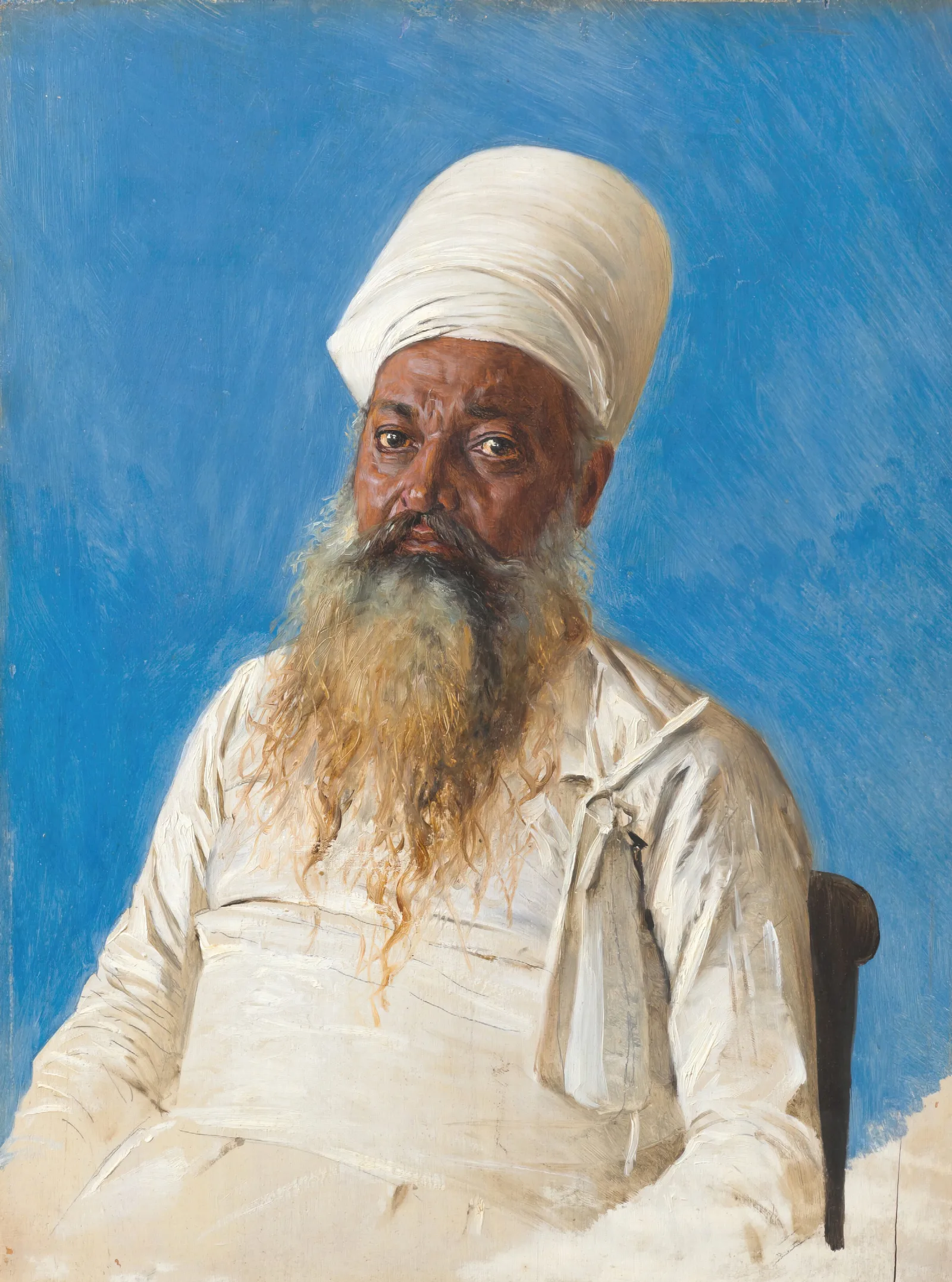 Parsi Priest Fire Worshiper Bombay Wall Art by Vasily Vereshchagin - Canvas Print