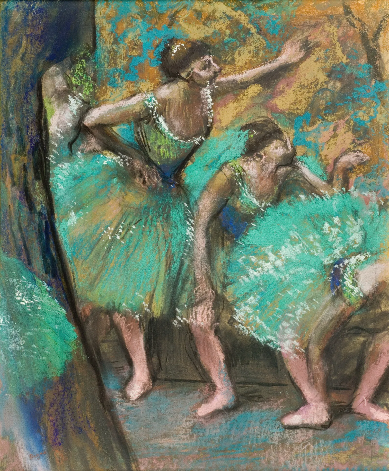 The Dancers 4 Wall Art by Edgar Degas - Canvas Print