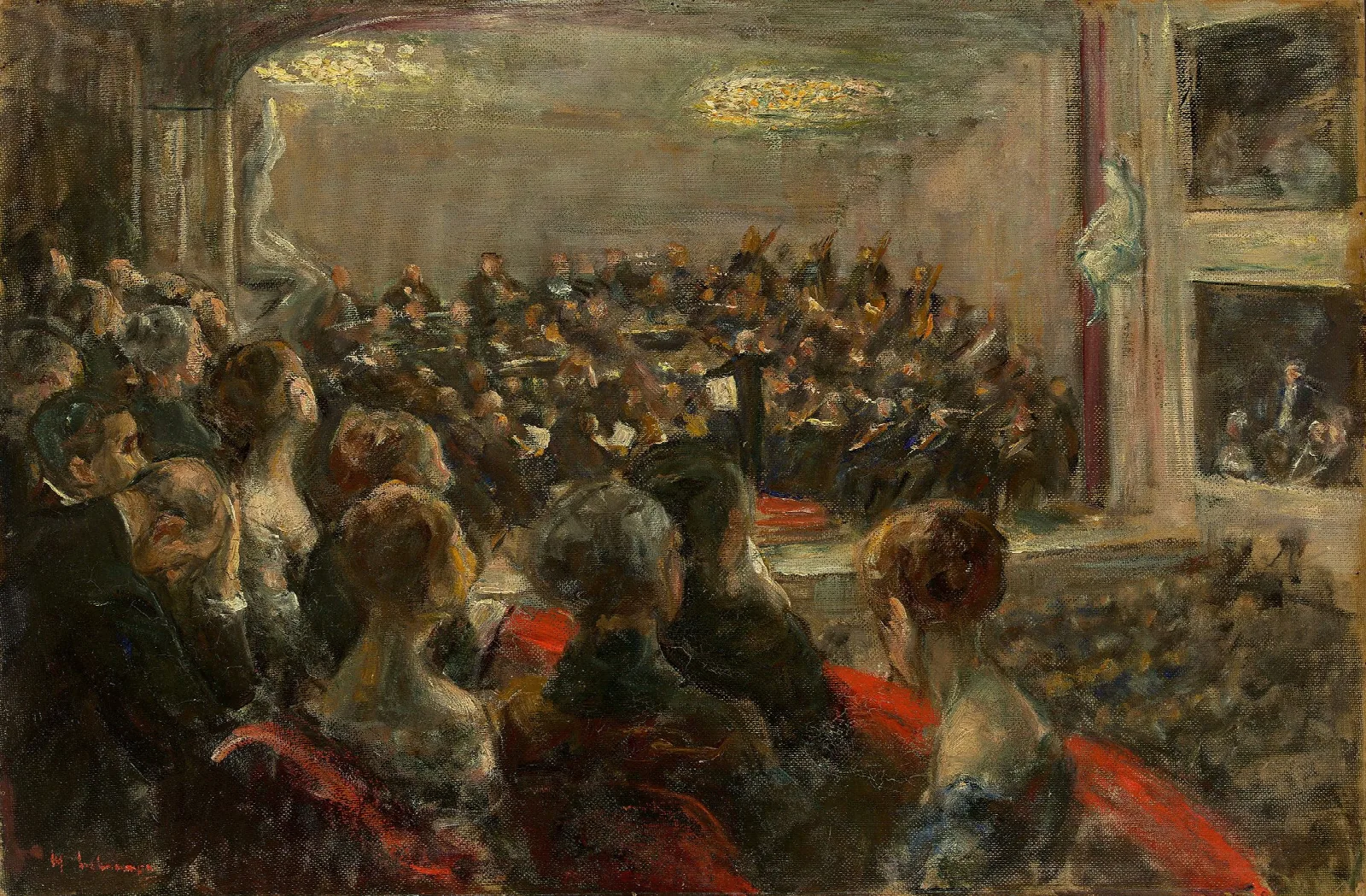 Konzert In Der Oper Wall Art by Max Liebermann - Canvas Print