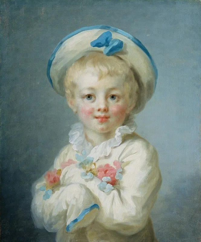 A Boy As Pierrot Wall Art by Jean-Honoré Fragonard - Canvas Print