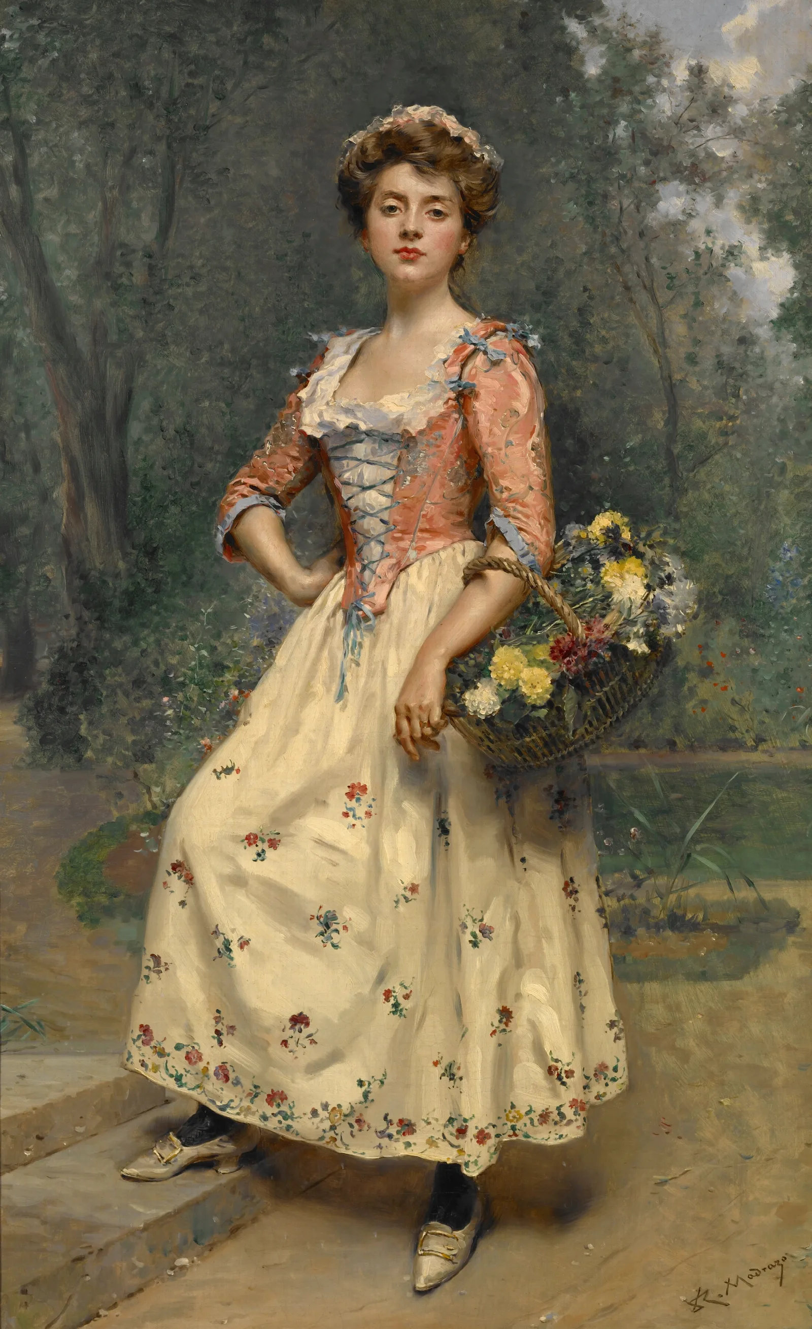 Spring Beauty Wall Art by Raimundo de Madrazo y Garreta - Canvas Print