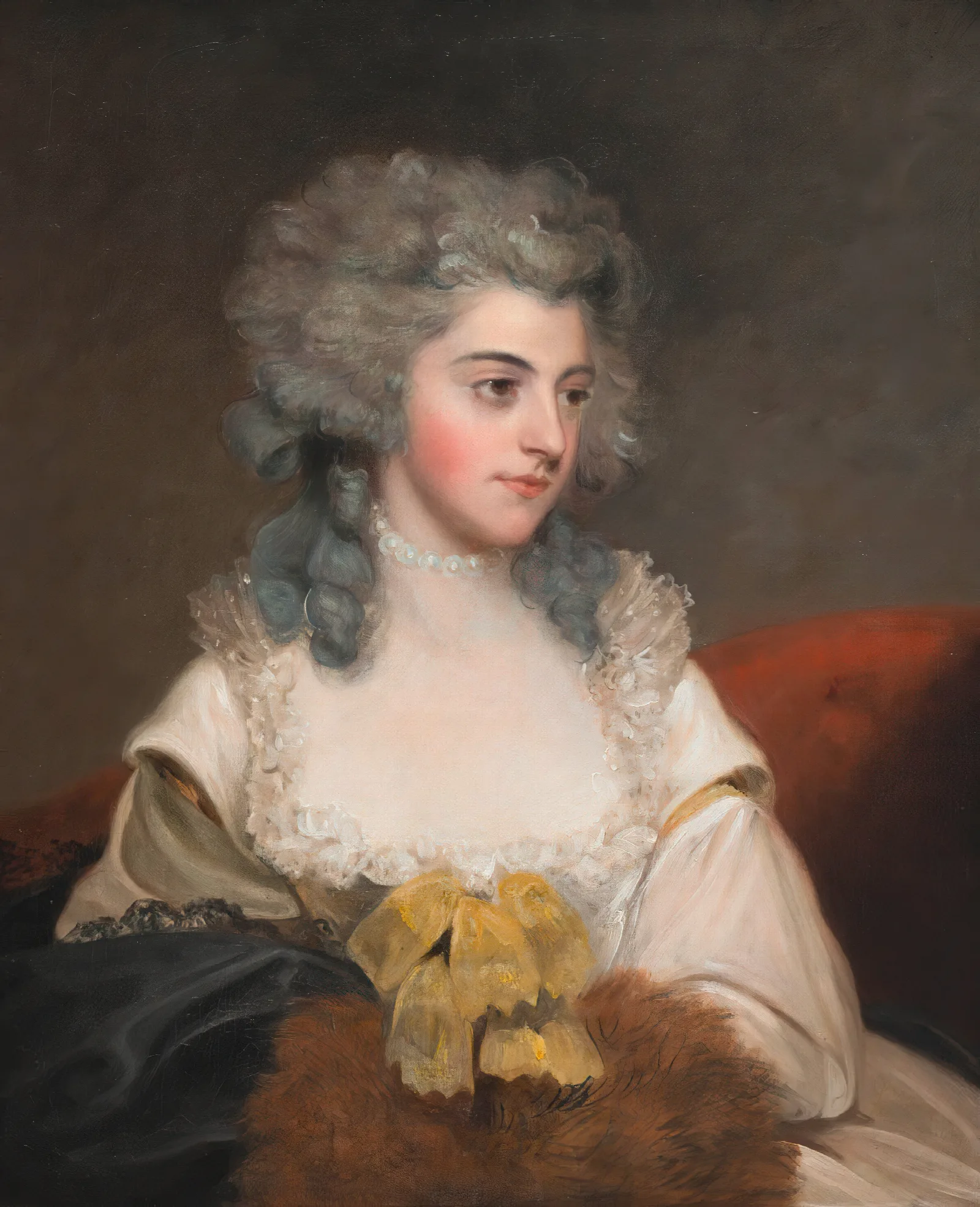Susannah Edith Lady Rowley Wall Art by John Hoppner - Canvas Print