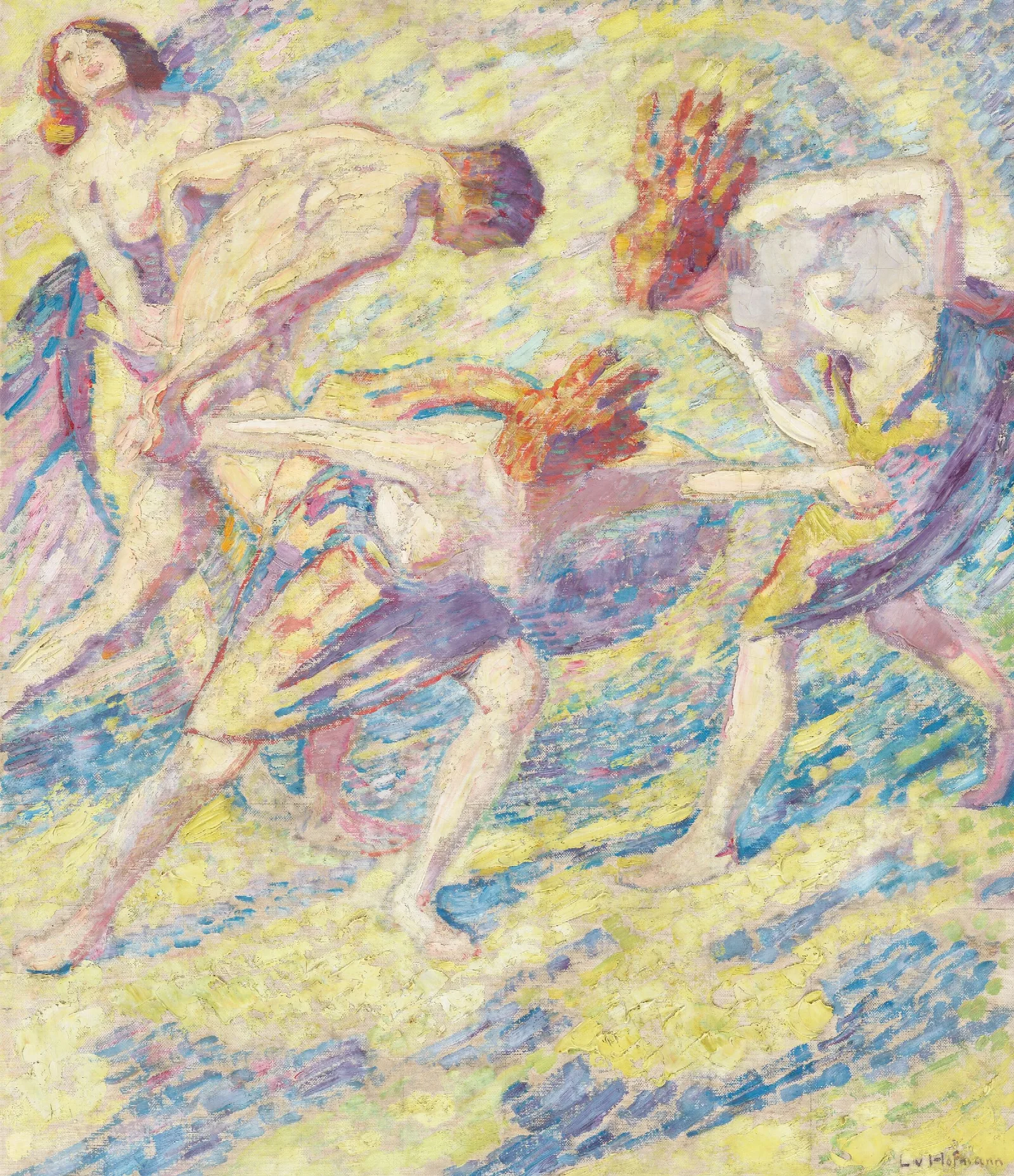 Reigen Wall Art by Ludwig von Hofmann - Canvas Print