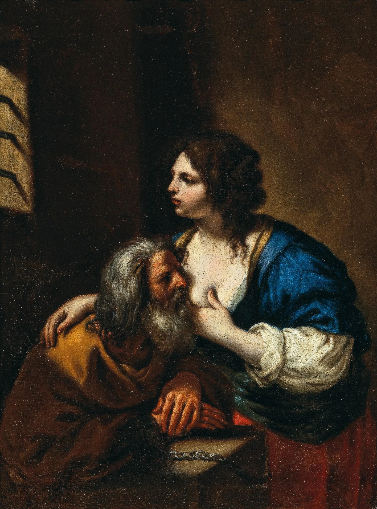 Caritas Romana 2 Wall Art by Guercino - Canvas Print
