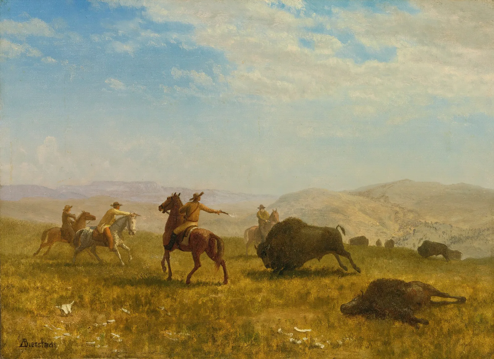 The Wild West Wall Art by Albert Bierstadt - Canvas Print