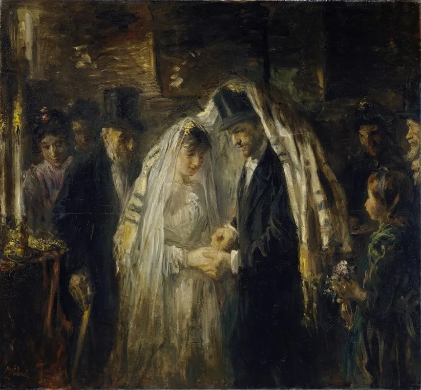 Jewish Wedding Wall Art by Jozef Israëls - Canvas Print