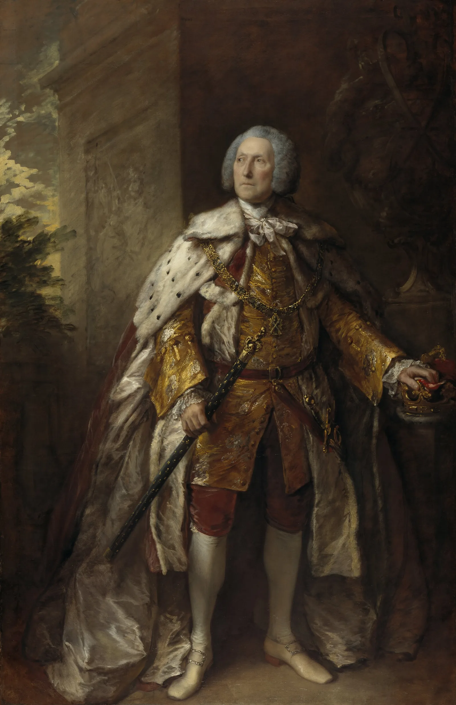 John Campbell 4th Duke Of Argyll About 1693 1770 Soldier Wall Art by Thomas Gainsborough - Canvas Print