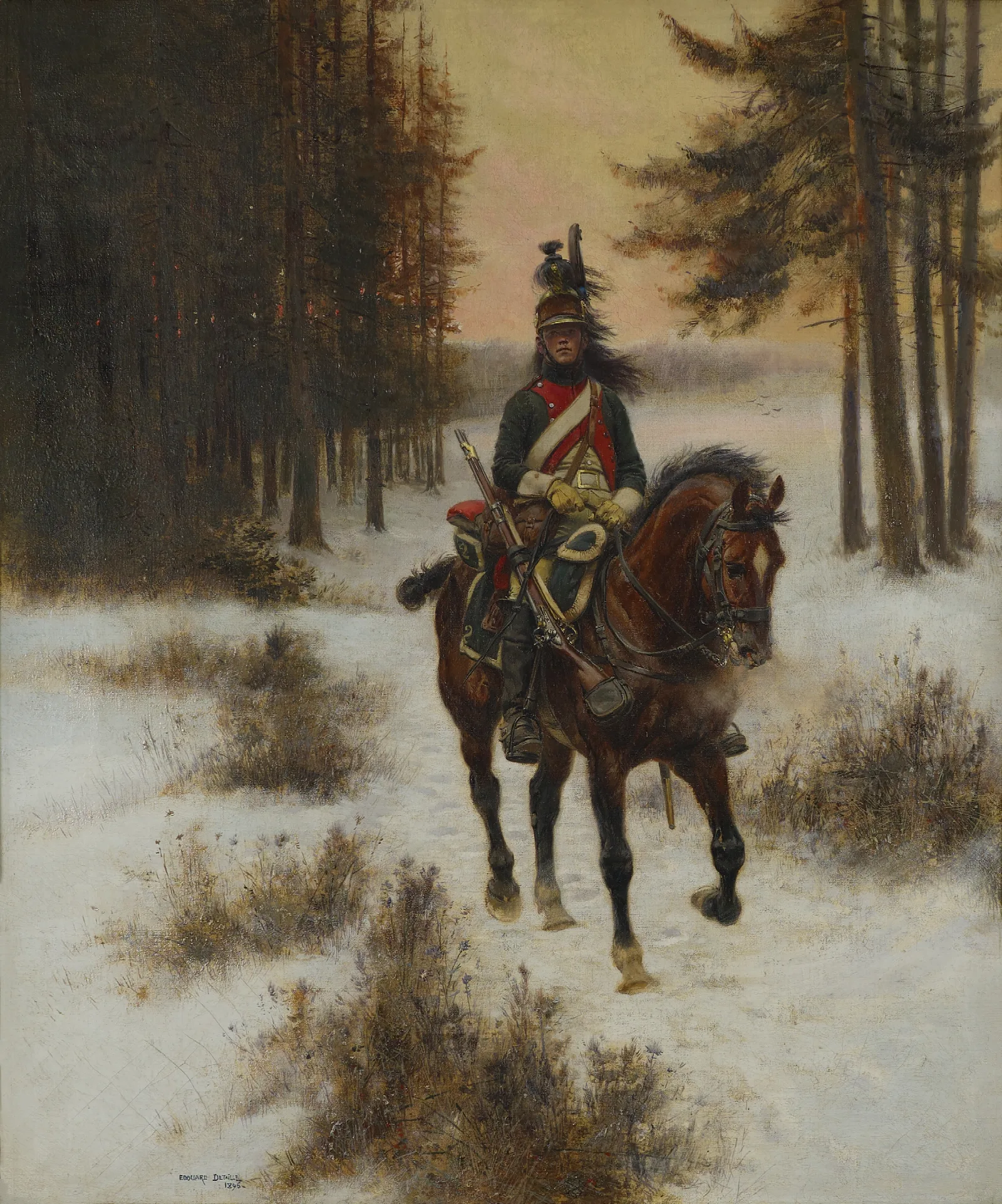 The Dragoon Wall Art by Jean-Baptiste Édouard Detaille - Canvas Print