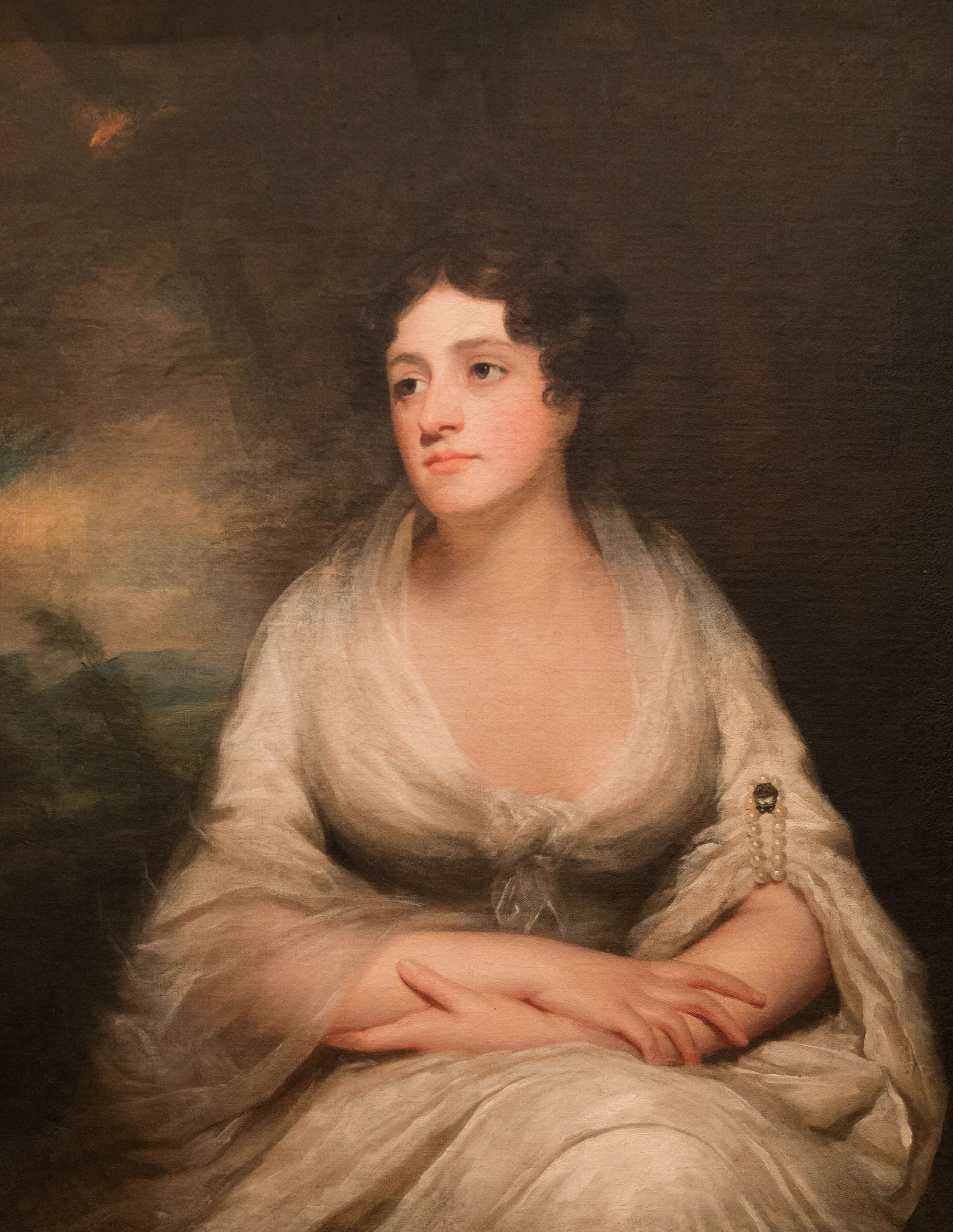 Penelope Macdonald Hamilton Lady Belhaven And Stenton Ca 1773 1816 Wall Art by Sir Henry Raeburn - Canvas Print