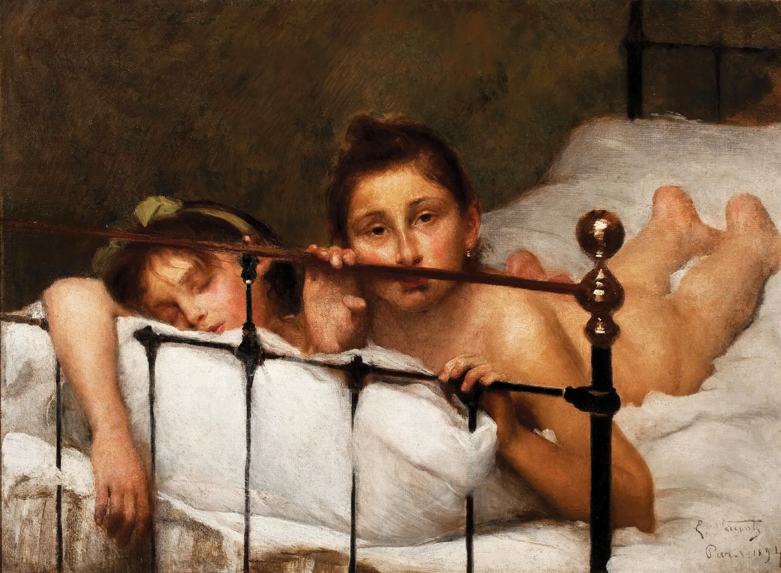The Two Sisters Or In Summer Wall Art by Eliseu Visconti - Canvas Print