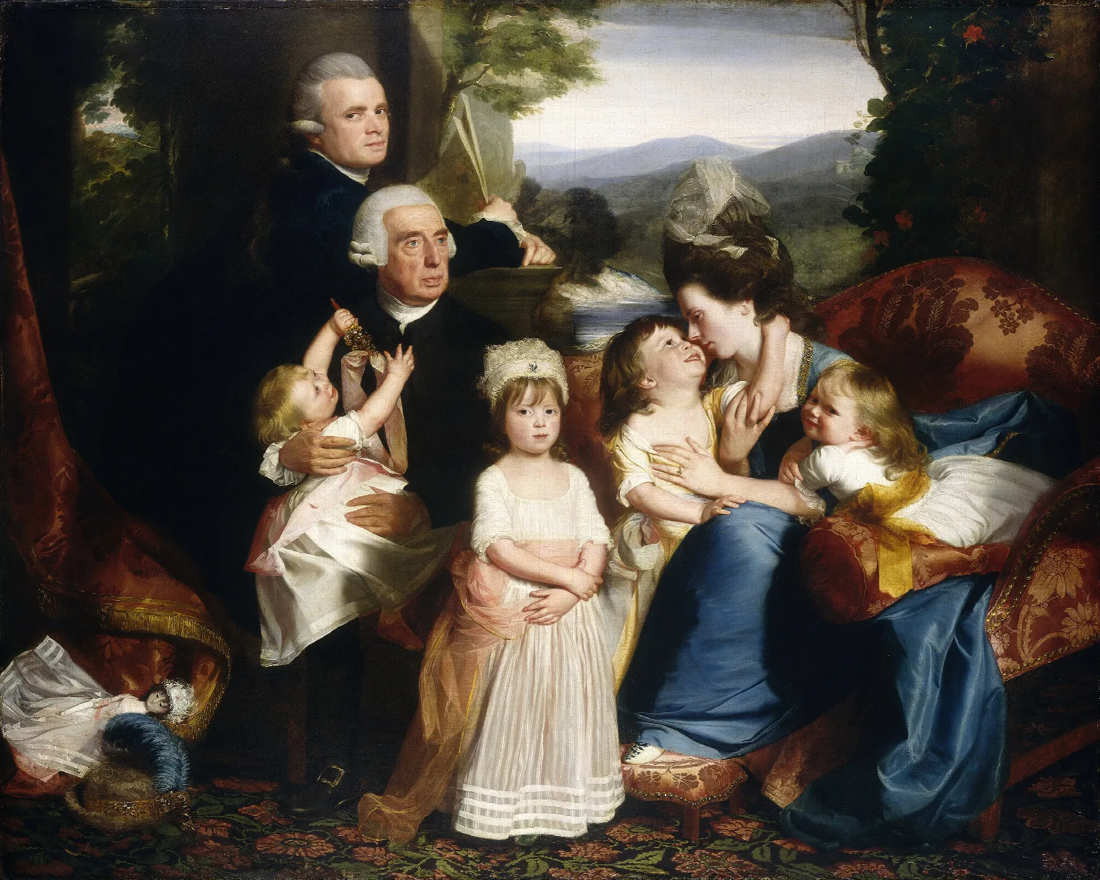 The Copley Family Wall Art by John Singleton Copley - Canvas Print