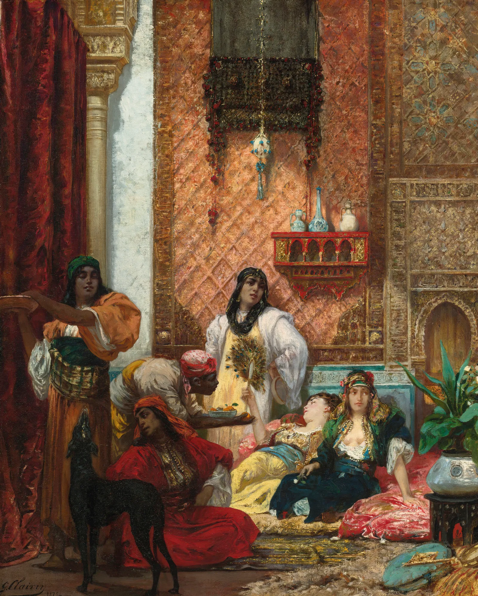 The Sultans Favorites Wall Art by Georges Jules Victor Clairin - Canvas Print