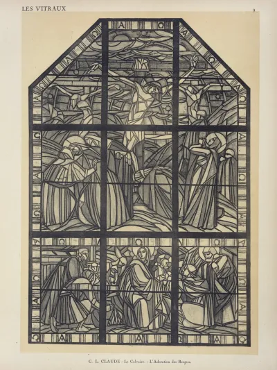1 Le Calvaire 2 Ladoration Des Bergers Maquette Au Pavillon Du Vitrail