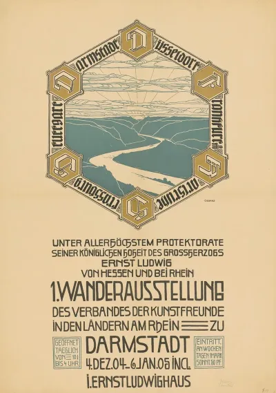 1 Wanderausstellung Des Verbandes Der Kunstfreunde In Den Landern Am Rhein Zu Darmstadt