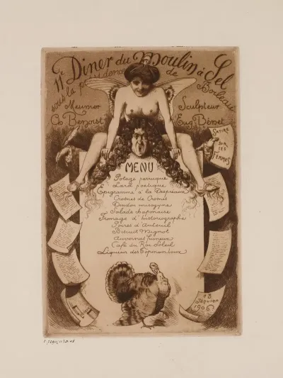 11e Diner Du Moulin A Sel Le 13 Janvier 1906 Sous La Presidence De Boileau