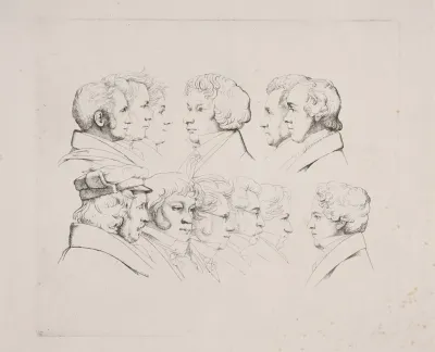 12 Portraetter Rom 1825