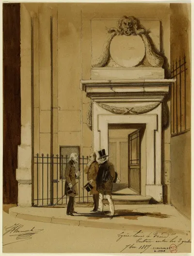 123 Rue Saint Jacques Porte Dentree Du Lycee Louis Le Grand 5eme Arrondissement