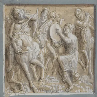 13 Drawings After Bas Reliefs At Florence Pl 05