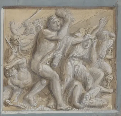 13 Drawings After Bas Reliefs At Florence Pl 10