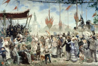 14 Juillet 1880 Inauguration Du Monument A La Republique 2