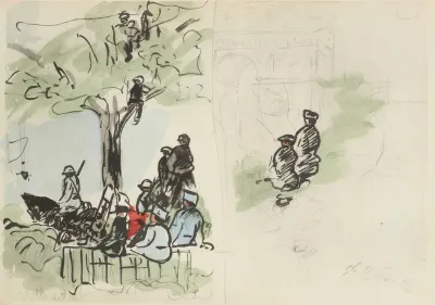 14 Juillet 1919 Place De Letoile Au Coin Des Champs Elysees Cinq Heure Du Matin 3