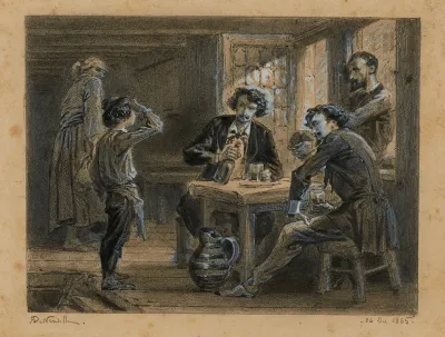 16 Gavroche Et Les Amis De La B C Chez La Mere Hucheloup Gaites Prealables