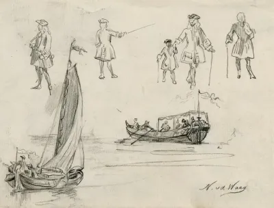17de Eeuwse Figuurtjes En Bootjes