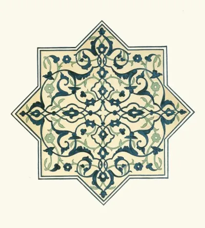18 Plates Of Ornamental Tiles From The Afghan Boundary Commission Pl 03