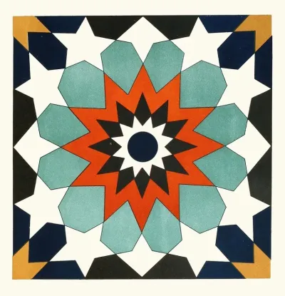 18 Plates Of Ornamental Tiles From The Afghan Boundary Commission Pl 04