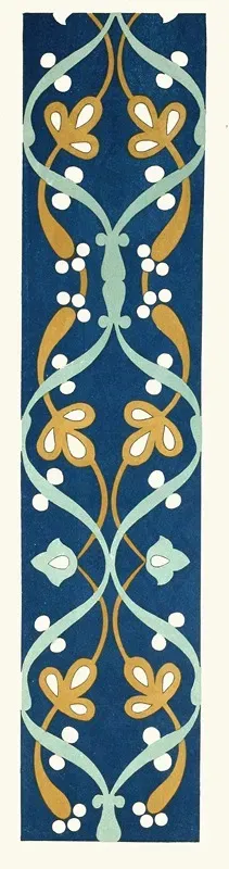 18 Plates Of Ornamental Tiles From The Afghan Boundary Commission Pl 09