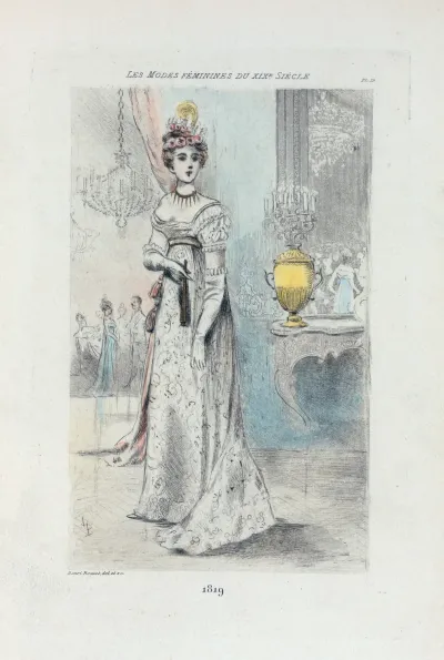 1819 Womens Fashion In Nineteenth Century Paris
