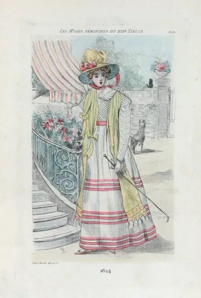 1824 Womens Fashion In Nineteenth Century Paris