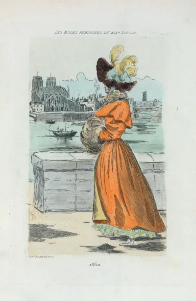 1830 Womens Fashion In Nineteenth Century Paris