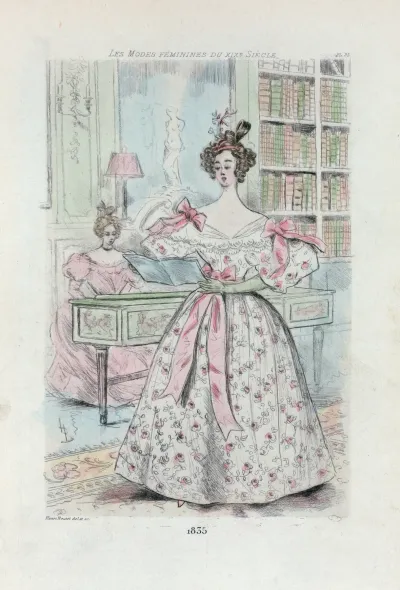 1835 Womens Fashion In Nineteenth Century Paris