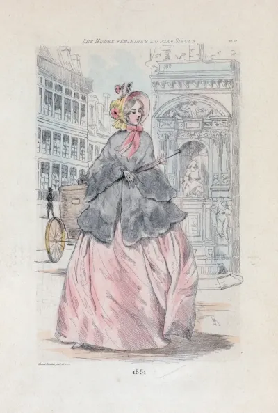 1851 Womens Fashion In Nineteenth Century Paris