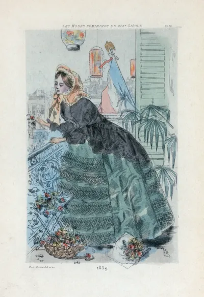 1859 Womens Fashion In Nineteenth Century Paris