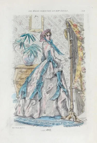 1863 Womens Fashion In Nineteenth Century Paris