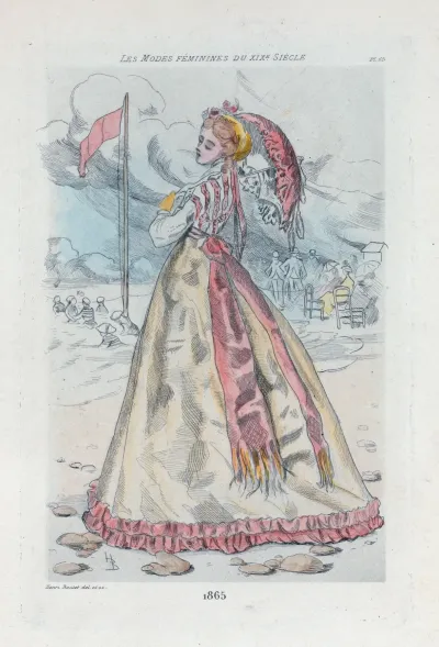 1865 Womens Fashion In Nineteenth Century Paris