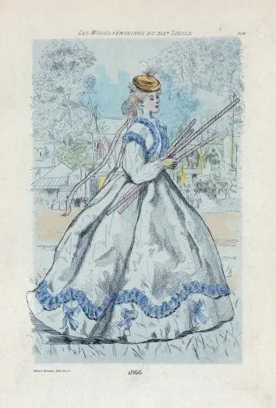 1866 Womens Fashion In Nineteenth Century Paris