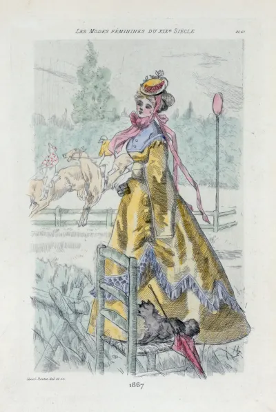 1867 Womens Fashion In Nineteenth Century Paris