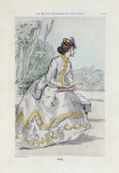 1869 Womens Fashion In Nineteenth Century Paris