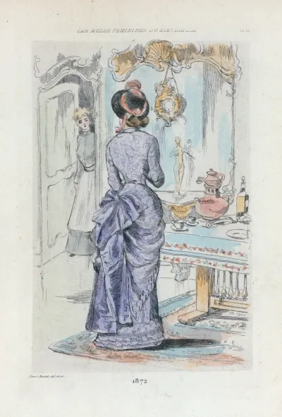 1872 Womens Fashion In Nineteenth Century Paris