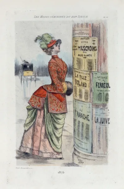1875 Womens Fashion In Nineteenth Century Paris
