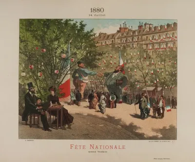 1880 14 Juillet Fete Nationale Avenue Trudaine
